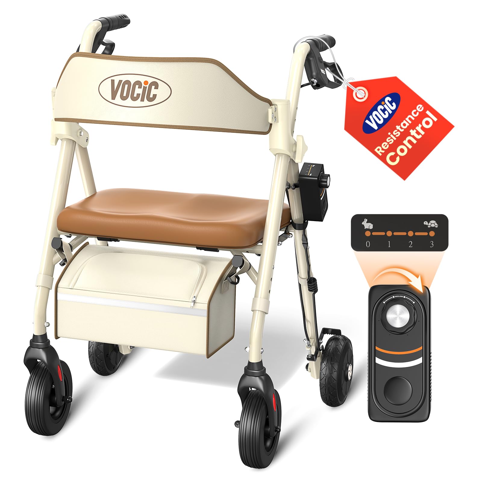 Amazon.com: VOCIC Walkers for Seniors with Seat, Z63 Rollator with