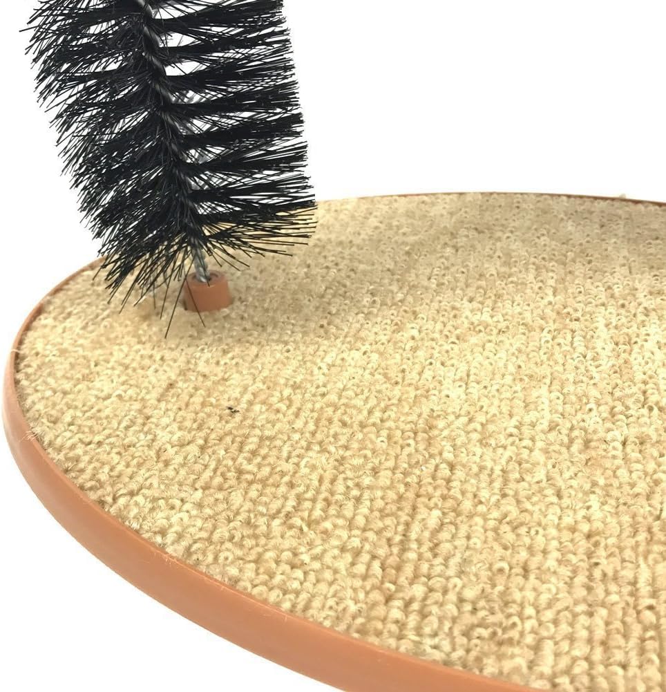 Cat Groom Selbstpflegendes Katzenspielzeug – Haustier-Katzenbogen-Selbstpfleger und Massagegerät – Pflegespielzeug Haustierkatzenkratzerspielzeug Fellpflegebürste – Verhindert Haarballen und kontrolli