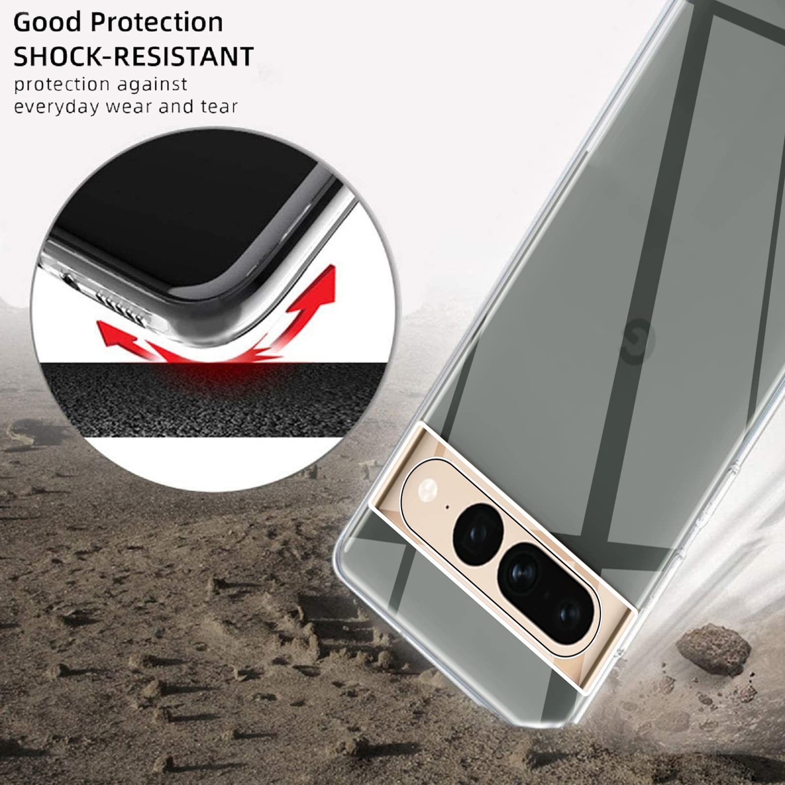 Custodia Magnetica MagSafe Per Google Pixel 8 Pro, Trasparente E Antiurto, Compatibile Con Accessori MagSafe