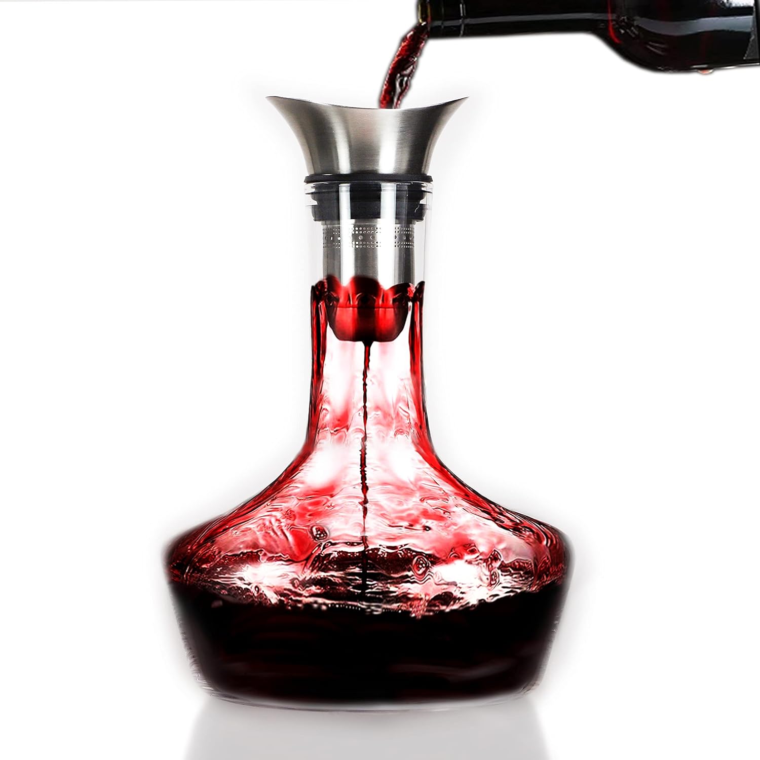 Wine Decanter Red Wine Decanter Wine Decanter With Aerator, 100 Hand Blown Crystal