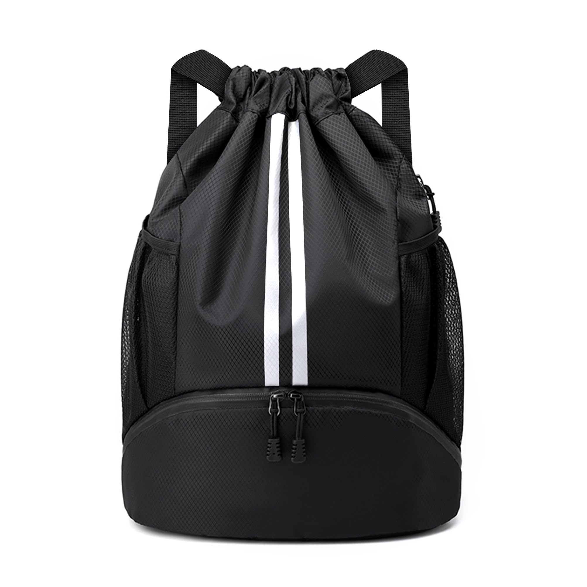 JELUTAR Drawstring Backpack Gym Bag with Shoes Compartment