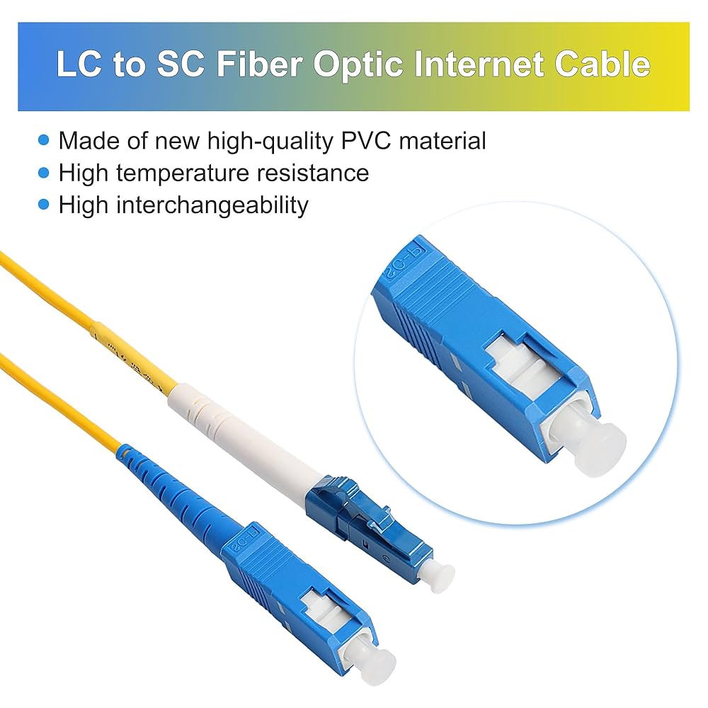 Amazon.com: uxcell LC to SC Fiber Optic Internet Cable