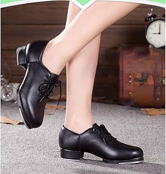 Amazon.co.jp: タップダンスシューズ、レースアップタップダンス