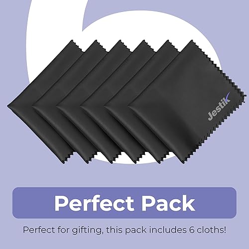 Miniatura 7 de Jestik Paños de limpieza de lentes de microfibra, paño de limpieza de microfibra de primera calidad para lentes, toallitas limpiadoras de lentes