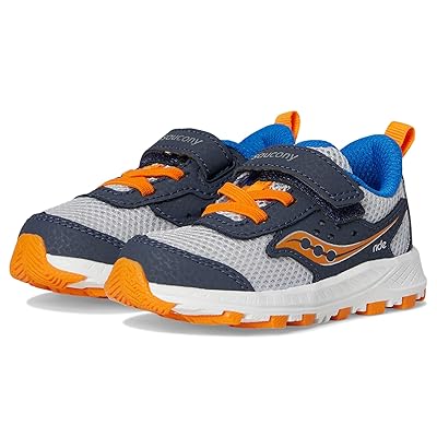 Saucony Kids Ride JR (Toddler) Kids Shoes Navy/Grey/Peel