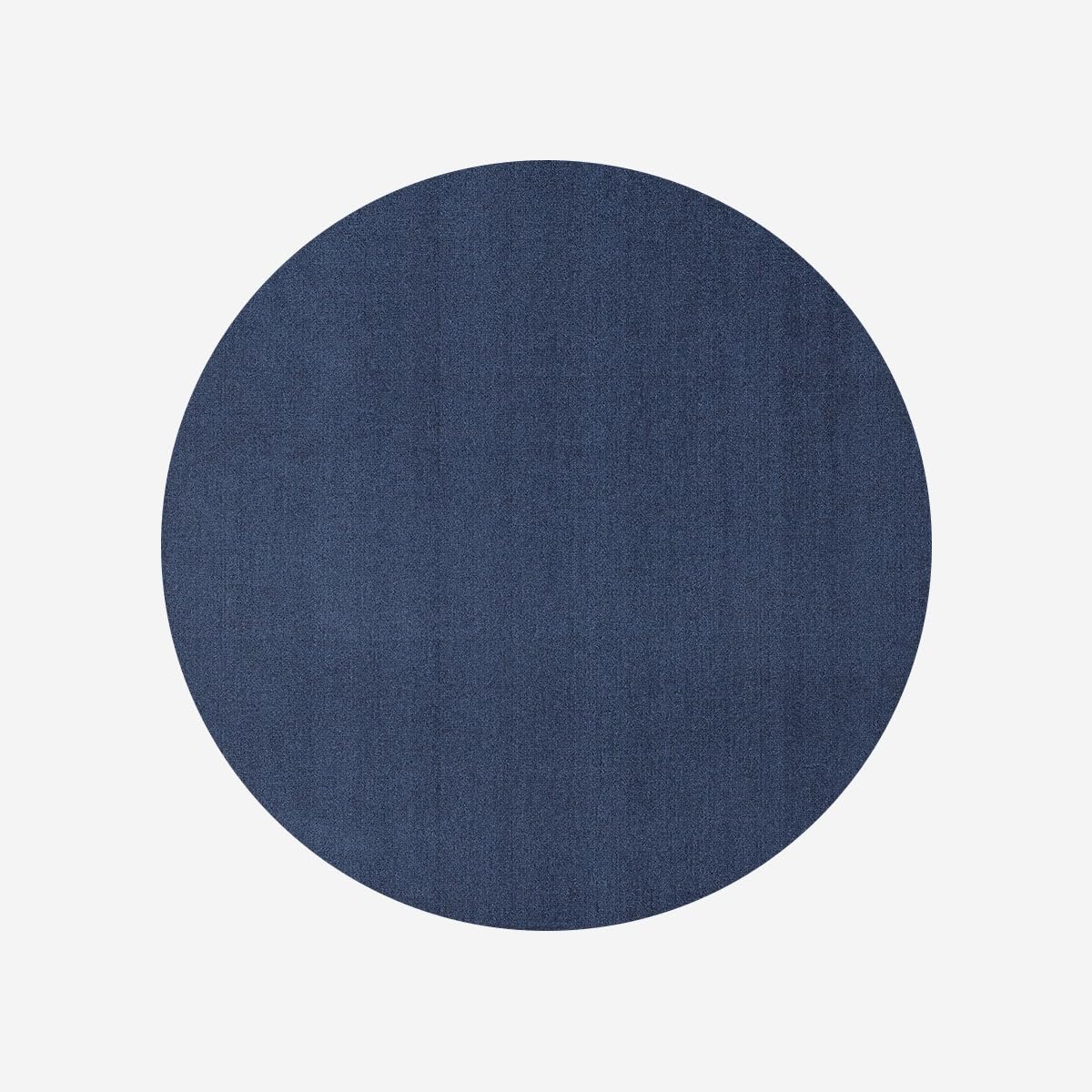 Alfombra antideslizante lisa para salón Elegance redonda BLU101
