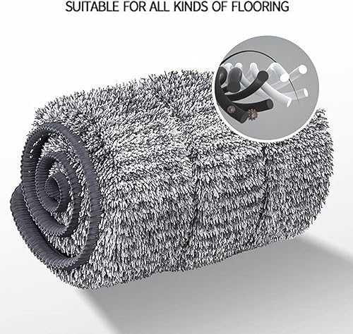 Miniatura 5 de Flat Floor Mop, Aluminum Alloy Mop Bucket Set, Multifunctional House Cleaning Mops Set, Floor Cleaning Kit with User Friendly Design, Home Cleaning