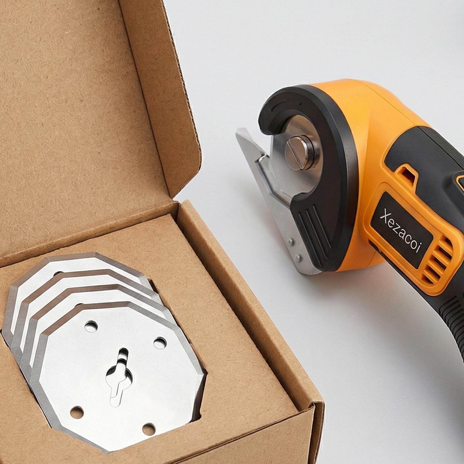 BAIFULAI 4 Stück Ersatz-Rotationsklingen: 40mm Elektrische Scherenklinge aus Legierung, Rollschneider Klingen für Kartonschneider für Boxen, Pappe, Papier, Stoff, Leder und dünne Kunststoffe