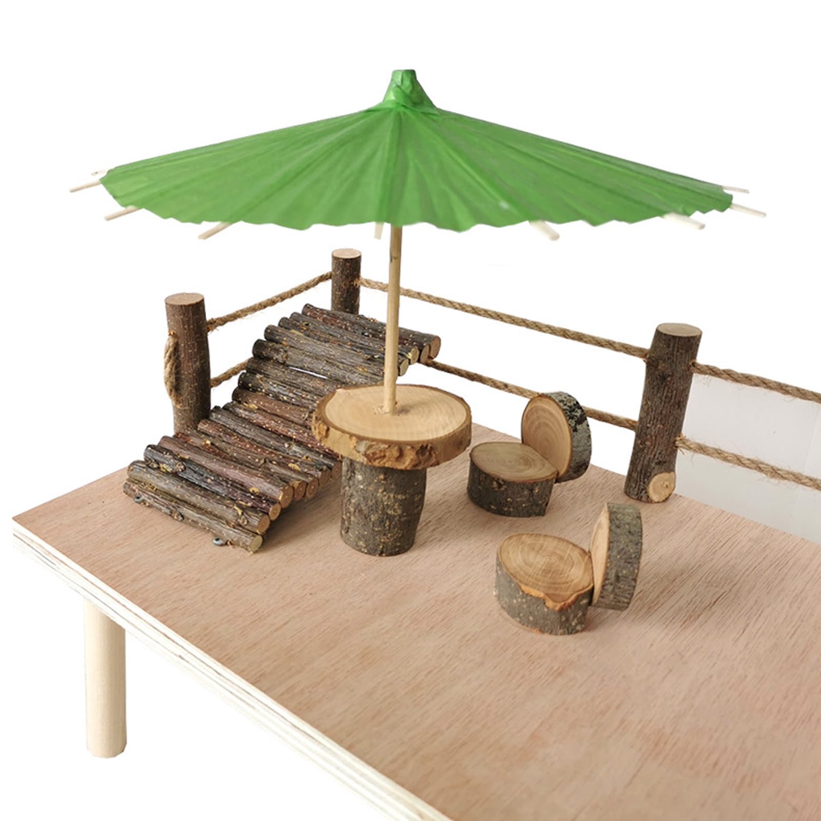 Hamsterkäfig Leiter Spielzeug für kleine Haustiere Holz Plattform Eichhörnchen Käfig Spielzeug Zubehör Kleintiere Kletterspielzeug