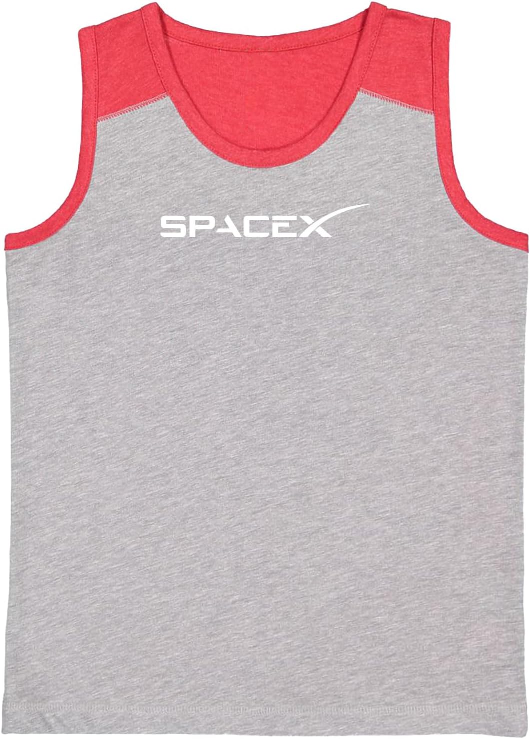 SpaceX Youth Contrast Back Tank Top