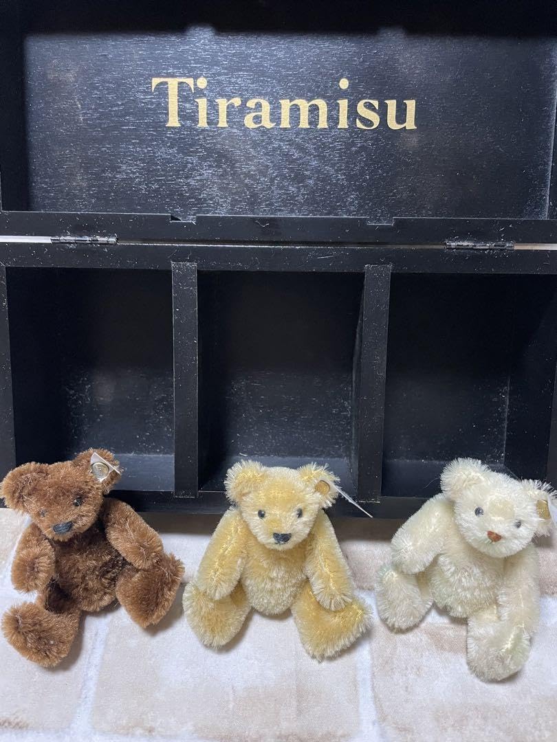 Amazon | シュタイフ テディベア ティラミス 3体セット 木箱付き