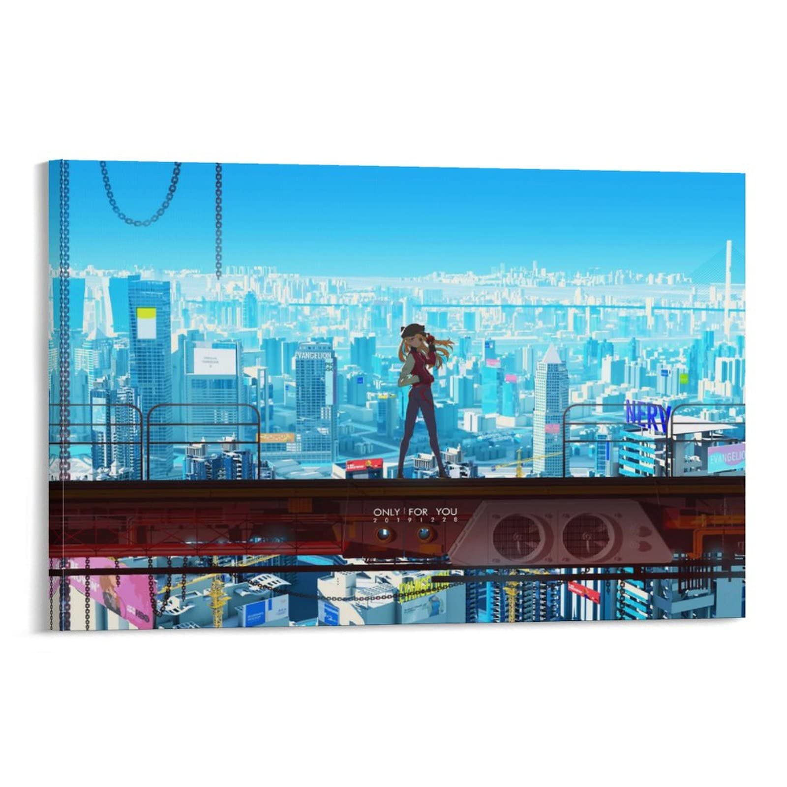 エヴァ エヴァンゲリオン ファブリックパネル キャンバスアート Amazon