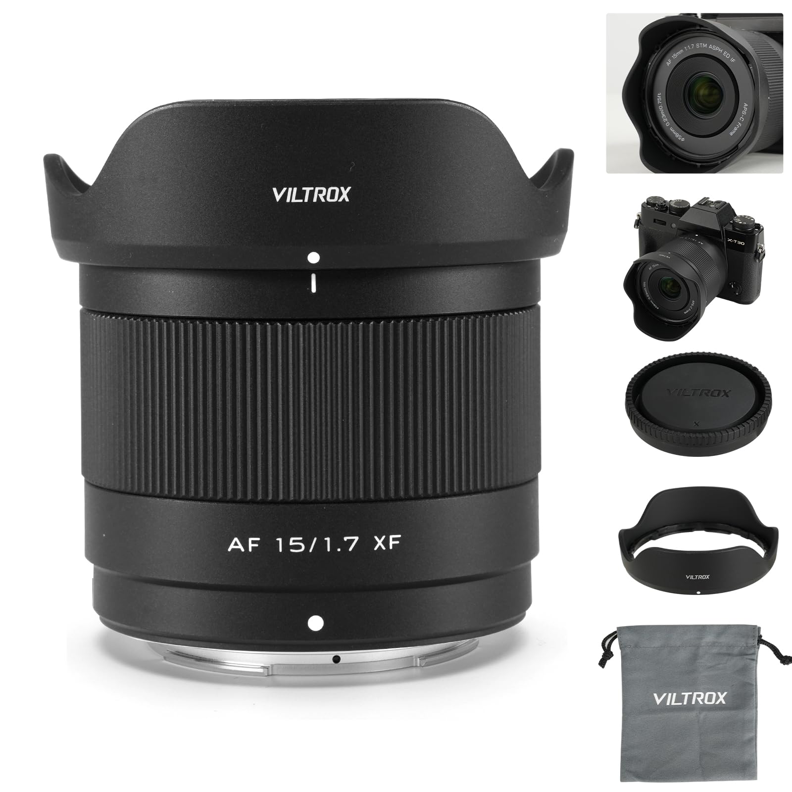 Amazon.com : VILTROX AF 15mm F1.7 Air XF Pocket Lens Auto Fcous F