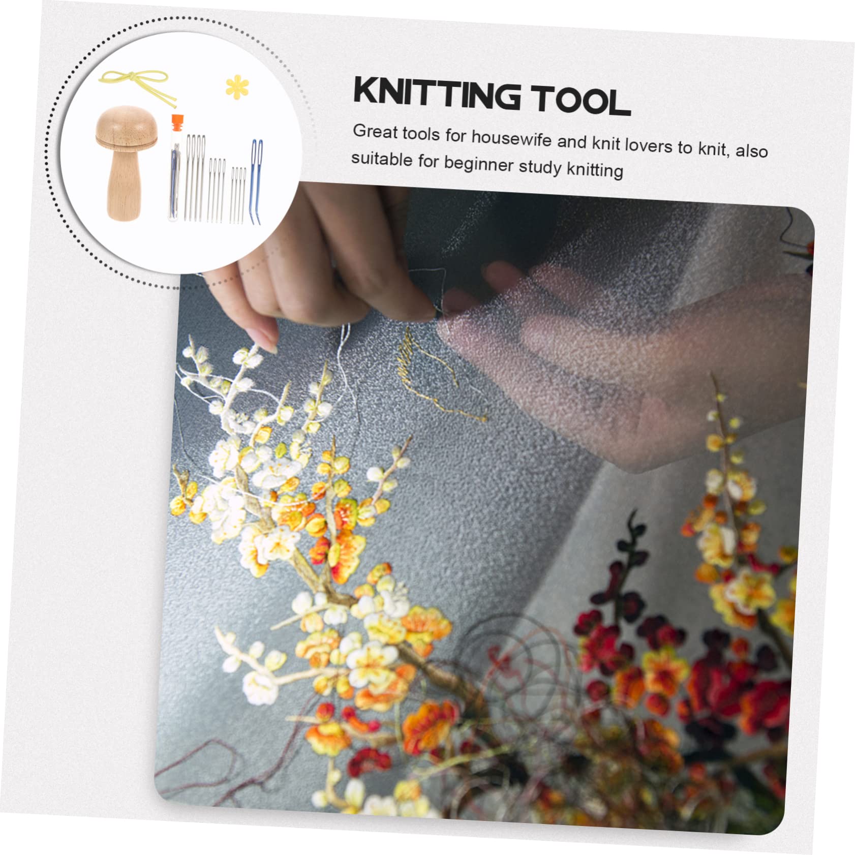 Ciieeo 3juegos Agujas De Tejer Profesional De Agujas Para Zurcir Herramienta Portátil Para Manualidades Costura Para Principiantes y Amantes Del Yarn Craft