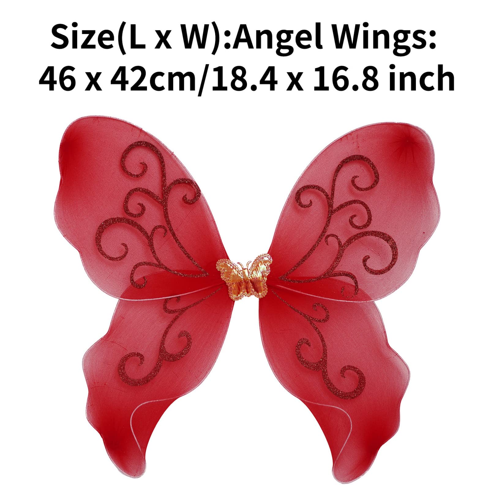 Alas De Mariposa Gigantes Para Disfraz – 47x42 Cm, Correas Ajustables, Ideales Para Halloween, Navidad Y Juego De Rol