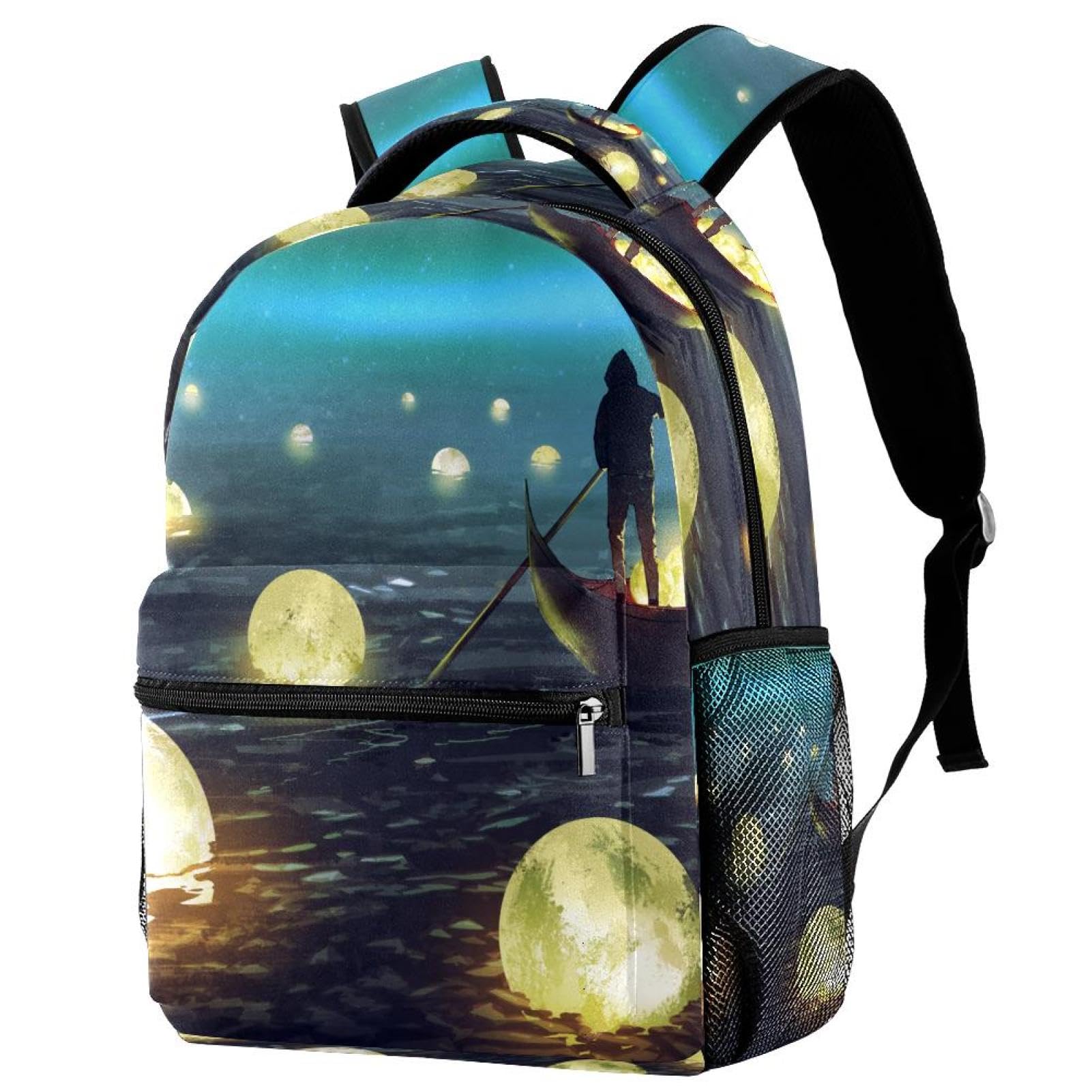 Zaino scolastico per uomini e donne, borsa da viaggio per laptop Starlight, zaino leggero per università, zaino casual per libri