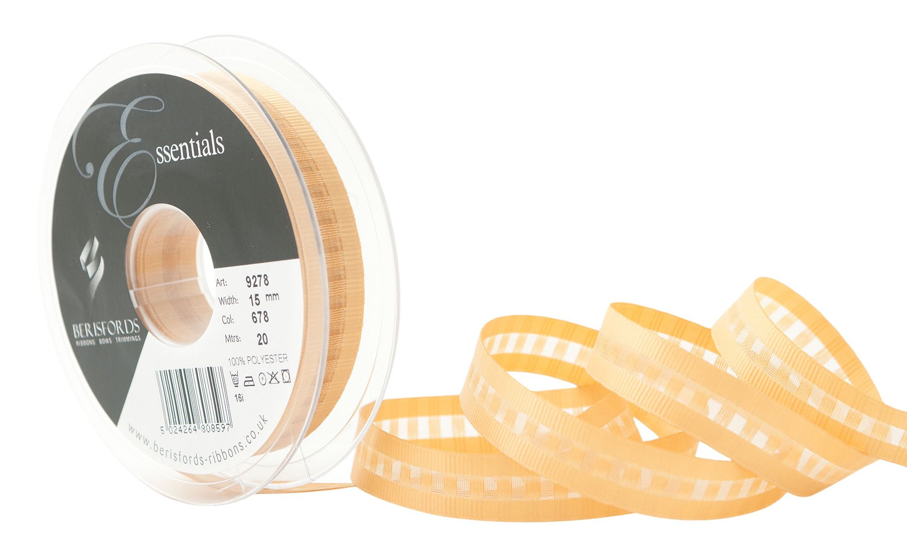 Berisfords Ladder, Polyester, Honey Gold, 10.4 x 10.4 x 1.9 cm