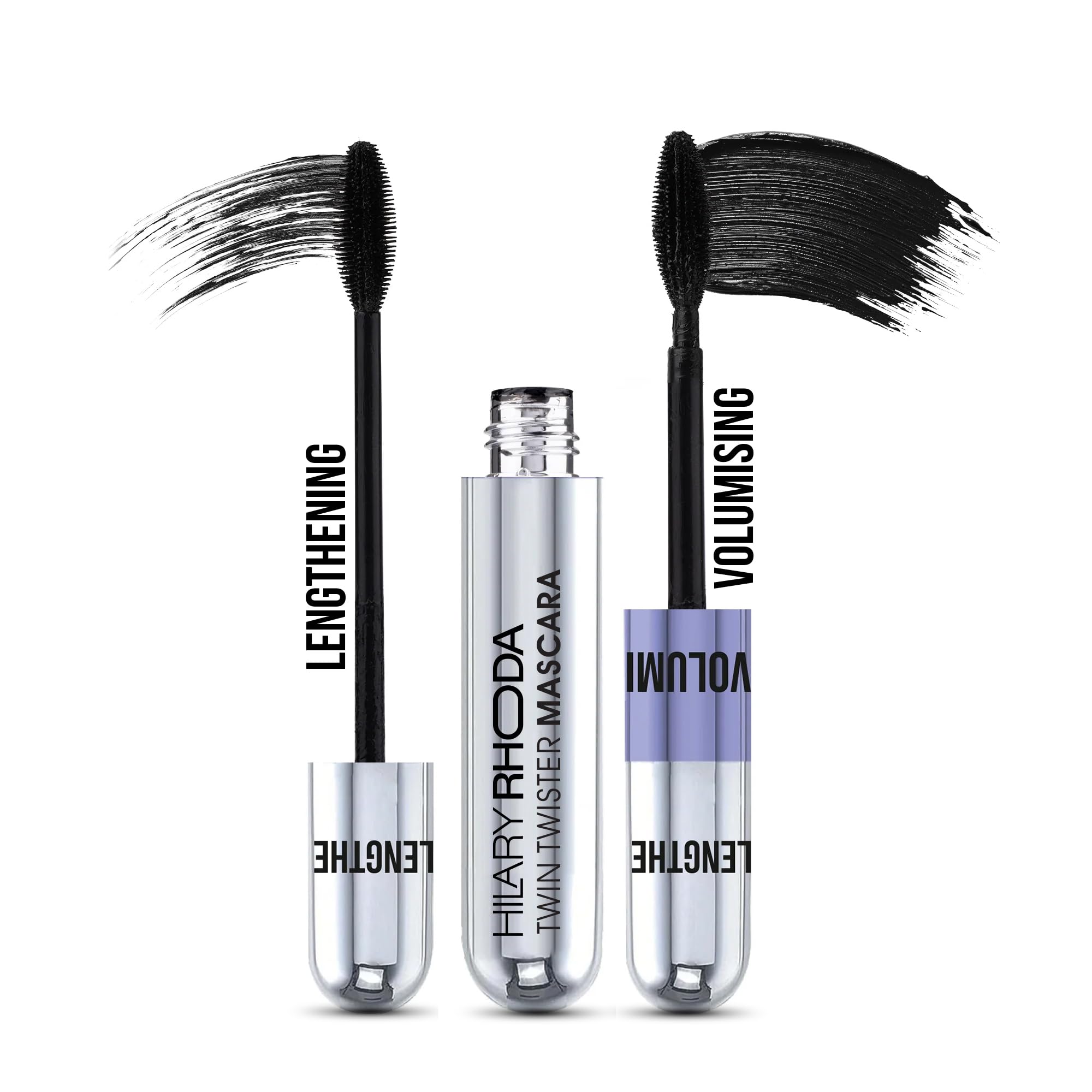 Hilary Rhoda Twin Twister Mascara | Volumises & Lengthens | Waterproof & Smudge-Proof Formula | Enhances Curl & Clump-Free | Highly Pigmented - 12ml-picture-24