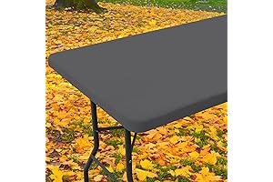4 Ft Fitted Tablecloths - Dark Grey