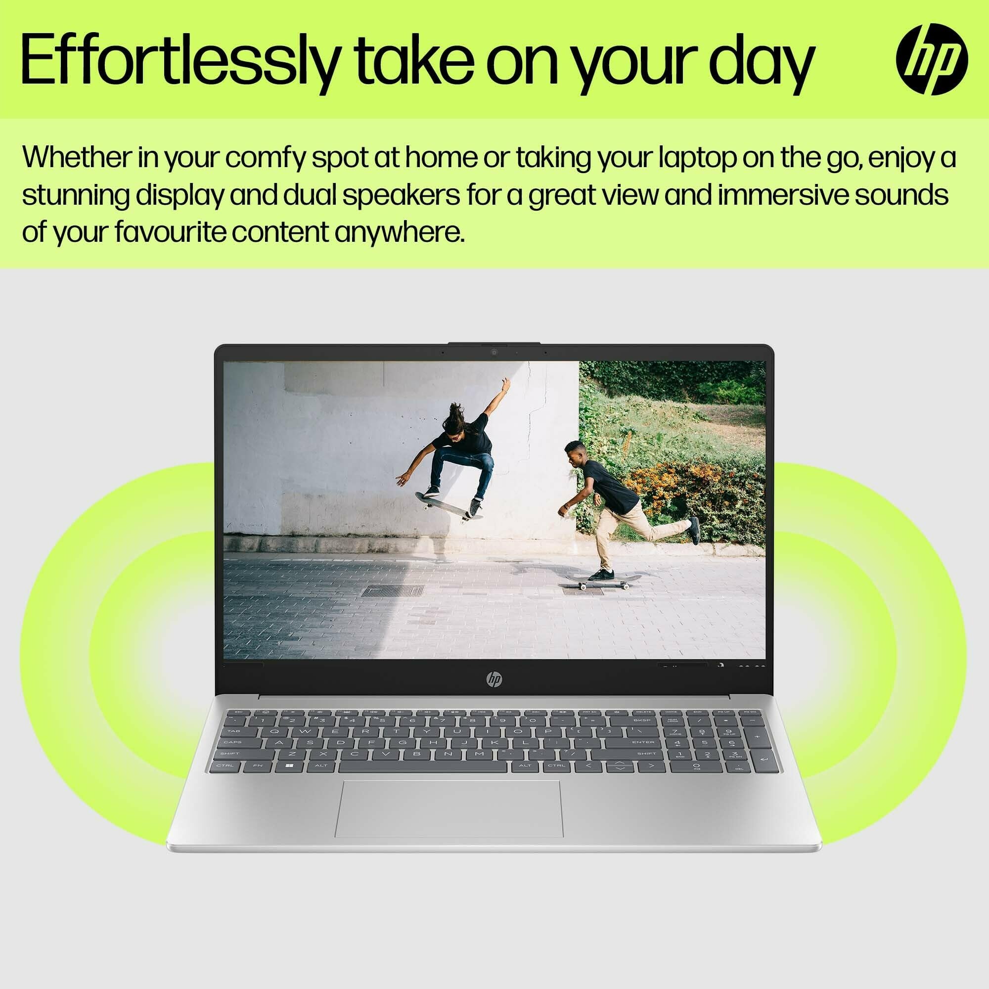 HP 15.6" Laptop | Intel Core i5 i5-1334U Processor | 16 GB RAM | 512 GB SSD | Intel Iris Xᵉ Graphics | FHD Display | Up to 9.75 hrs battery | Windows 11 | Dual Speakers | Natural Silver | 15-fd0072sa — view 11