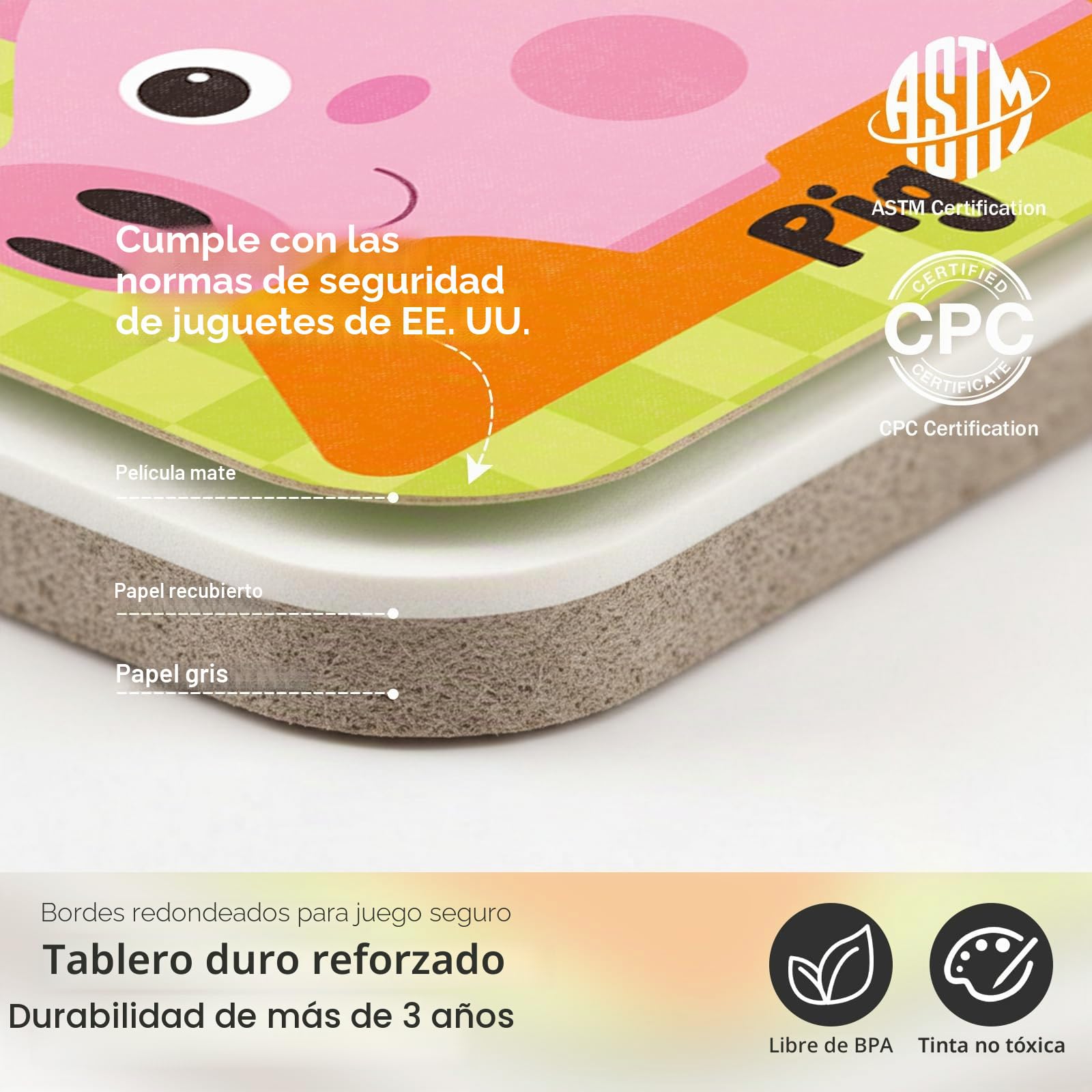 Atoylink Granja Cubos Apilables Bebe, Juguetes Montessori con 6 Cubos Apilables & 6 Animales Granja & 6 Tren Juguete de Madera, Juegos Educativos Aprender a Contar, Regalo para Niñas Niños 3 4 5 Años
