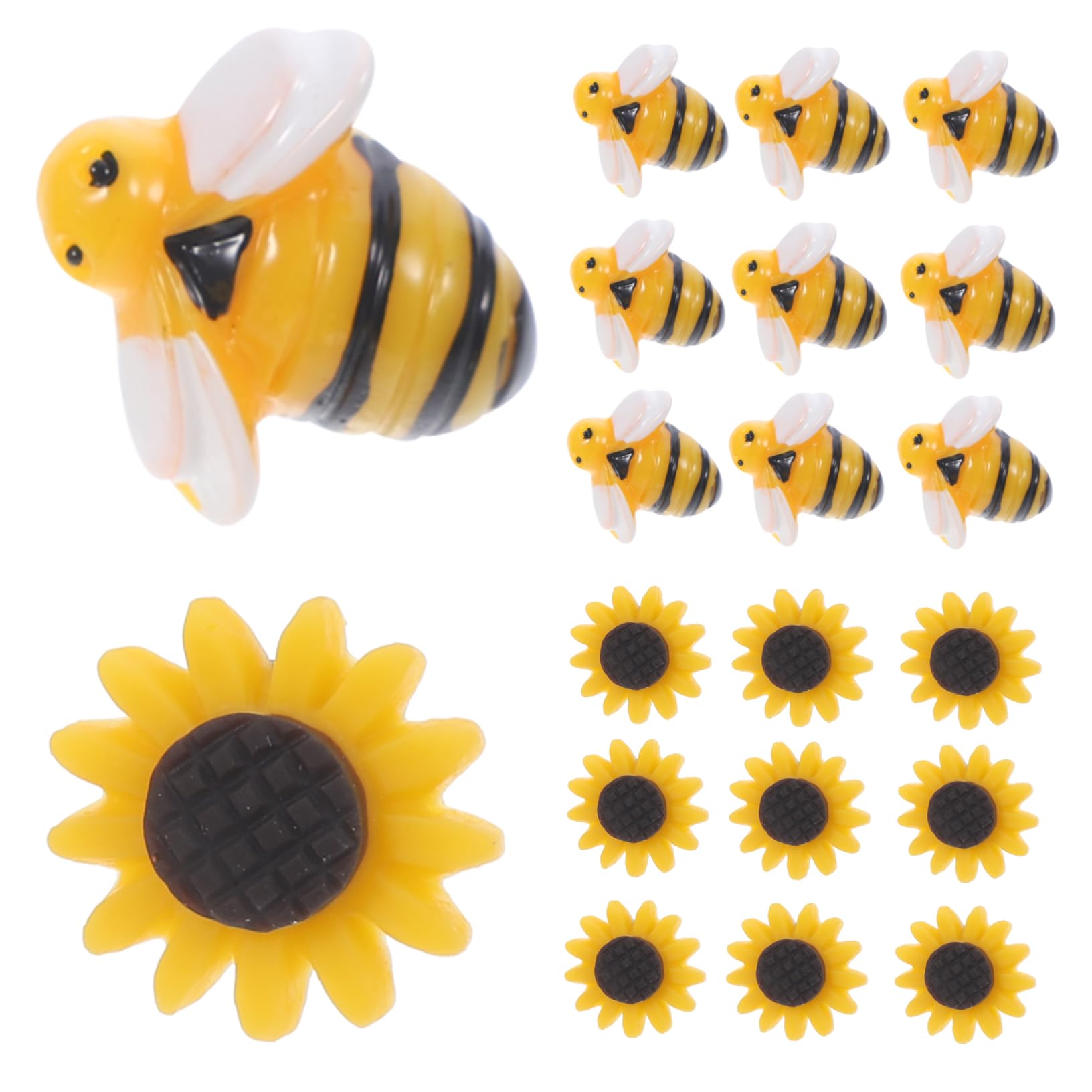 30 Stück Dekorative Reißzwecken – Bienen & Sonnenblumen Für Pinnwände & Korktafeln