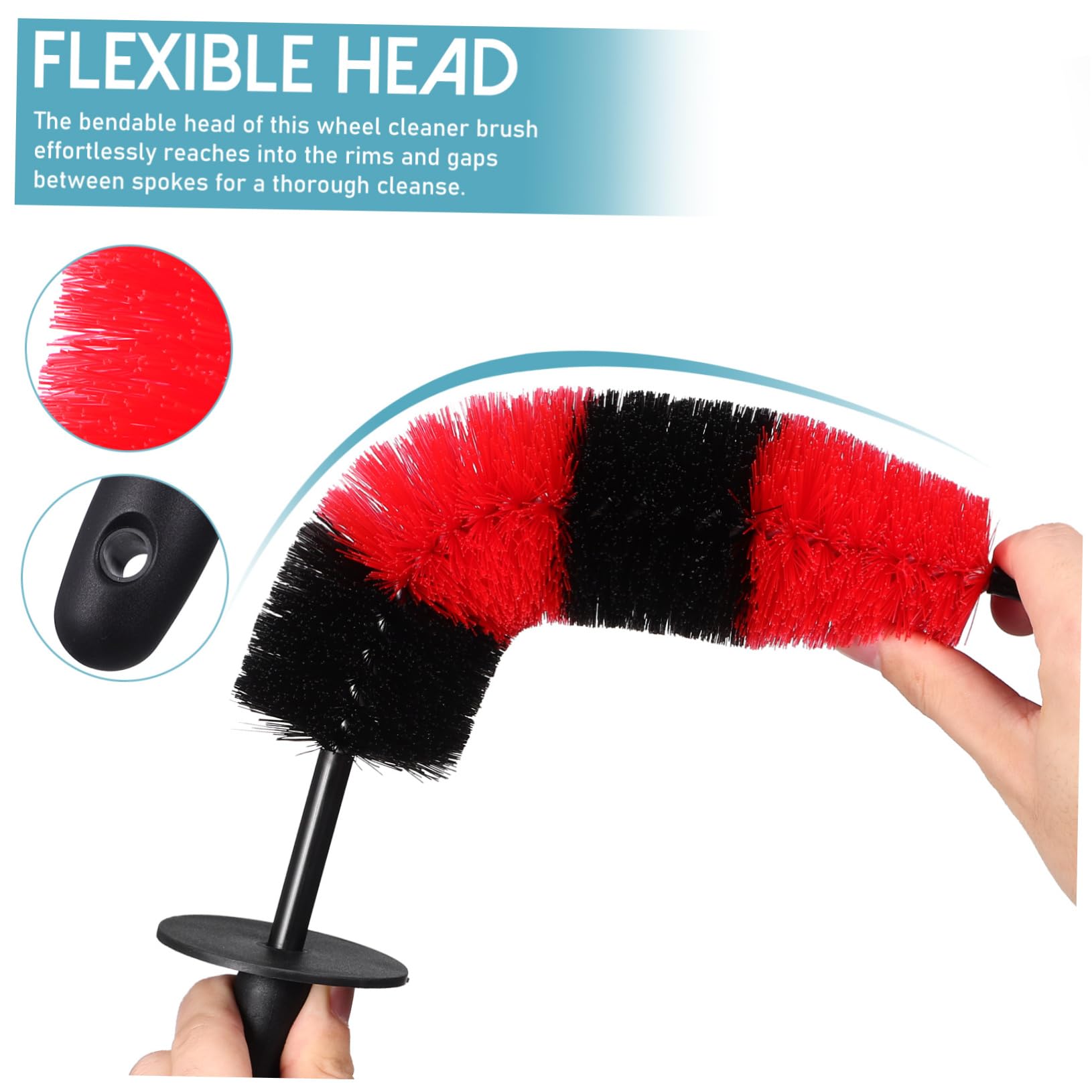 Mobestech 3sätze Reifenbürsten Felgenreiniger Auto Waschen Bürsten Für Gründliche Reinigung Von Reifen Und Felgen Ergonomisch Langlebig Flexible Kopfbürste Mit Robuster Bauweise