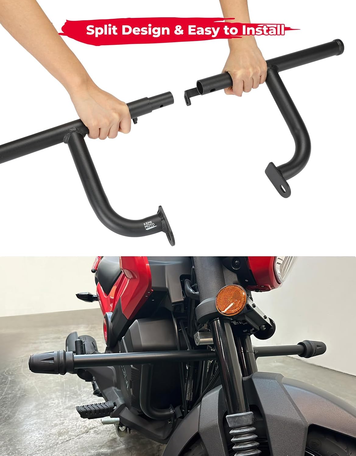 KEMIMOTO Engine Guard Crash Bar Compatible with Navi 2022 2023 2024 2025 CNC Aluminum Crash Bars