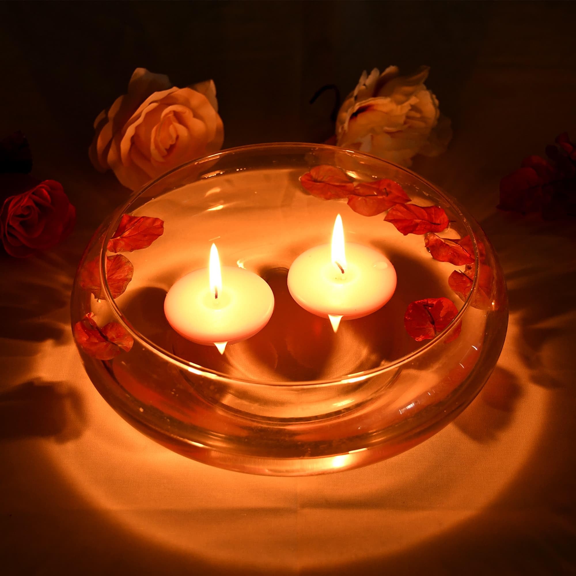 Zest Vela 24 Piezas Velas flotantes, 5,7, luz Rosa