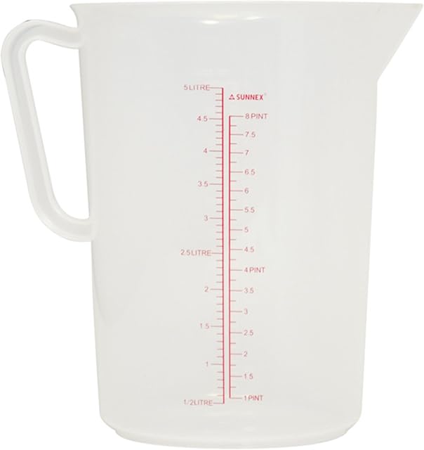 Zodiac Polypropylene Measuring Jug 5.0 L Clear