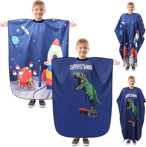 2 piezas de capa de peluquería profesional de peluquería para corte de pelo, capa de corte de pelo, capa de delantal con cierre, cubierta de corte