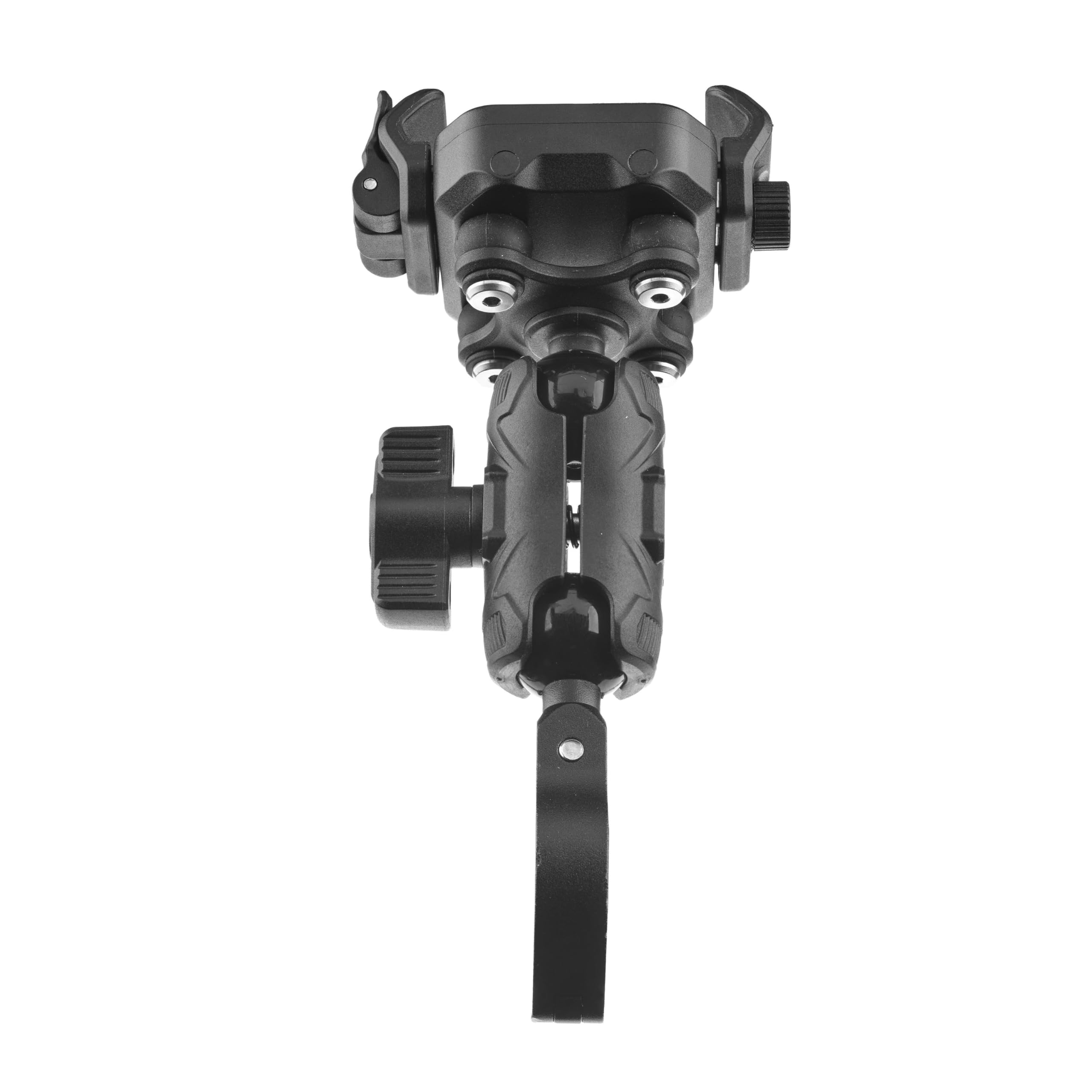 Interphone - Support de téléphone Crab 26 Pro pour Guidon de Moto et vélo avec libération Rapide, Anti-Vibrations Premium, Bras articulé en Aluminium, sûr pour l'utilisation de Votre Smartphone en