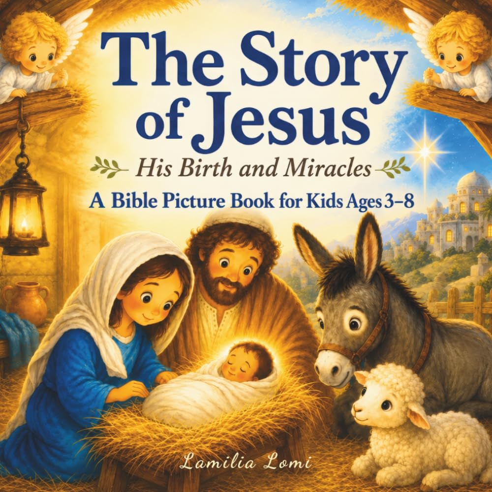 The Story of Jesus - His Birth and Miracles: A Bible Picture Book for Kids Ages 3–8 Featuring Stories from the Life of Jesus and Scripture on Every Page