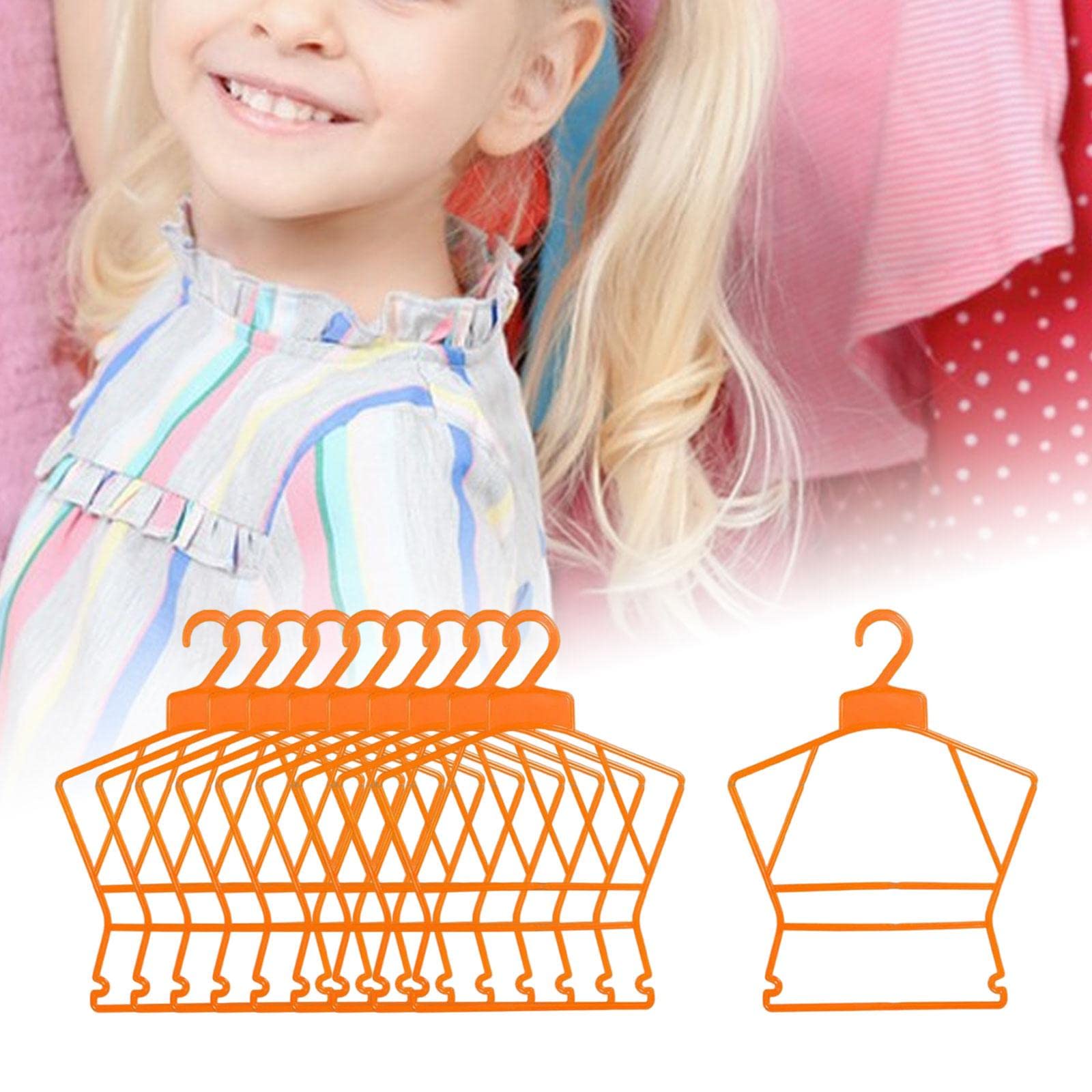 20 Piezas Perchas Infantiles Percha para Niños Percha de Madera Percha para Bebé con Barra para Pantalón Y Organización Ordenada Adecuadas para Hogar, 5 Piezas