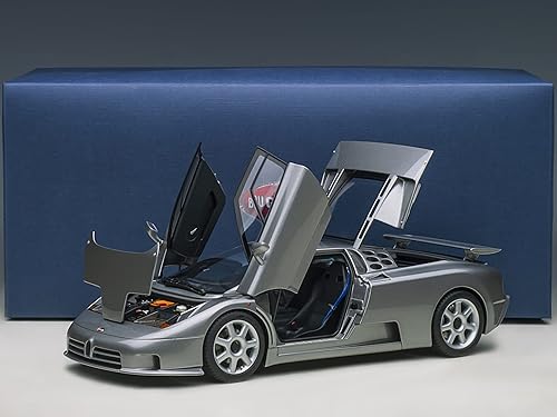Miniatura 7 de Bugatti EB110 SS Super Sport Grigio Metalizzatto Plata Metalizzatto Plata Metalizzatto Modelo 1/18 Coche Modelo por Autoart 70916
