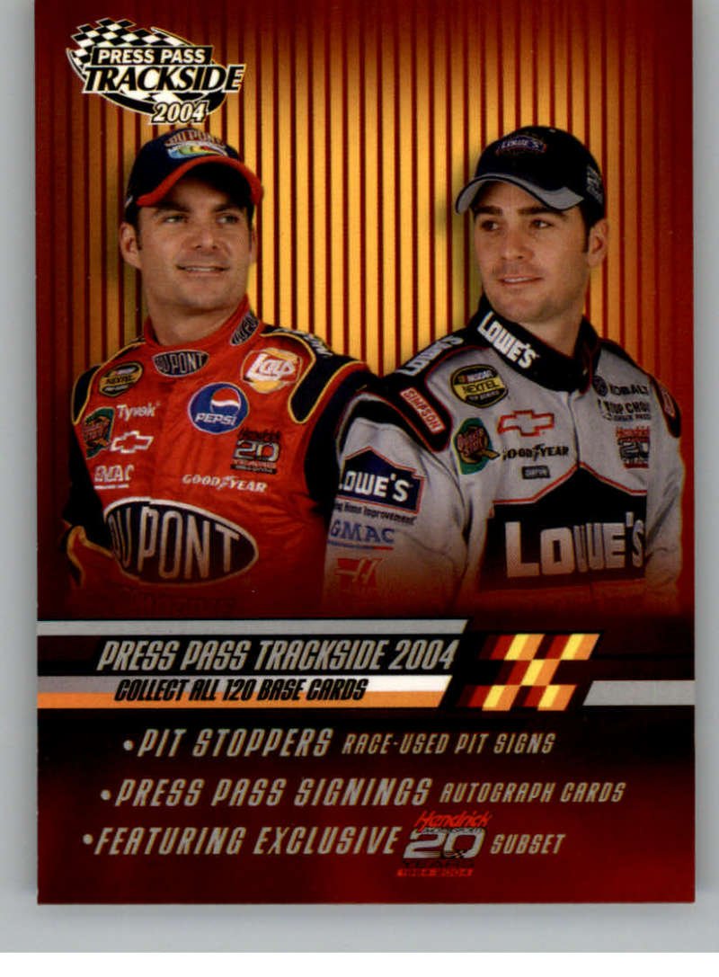 Amazon.com: 2004 Press Pass Trackside #120 Jeff Gordon/Jimmie