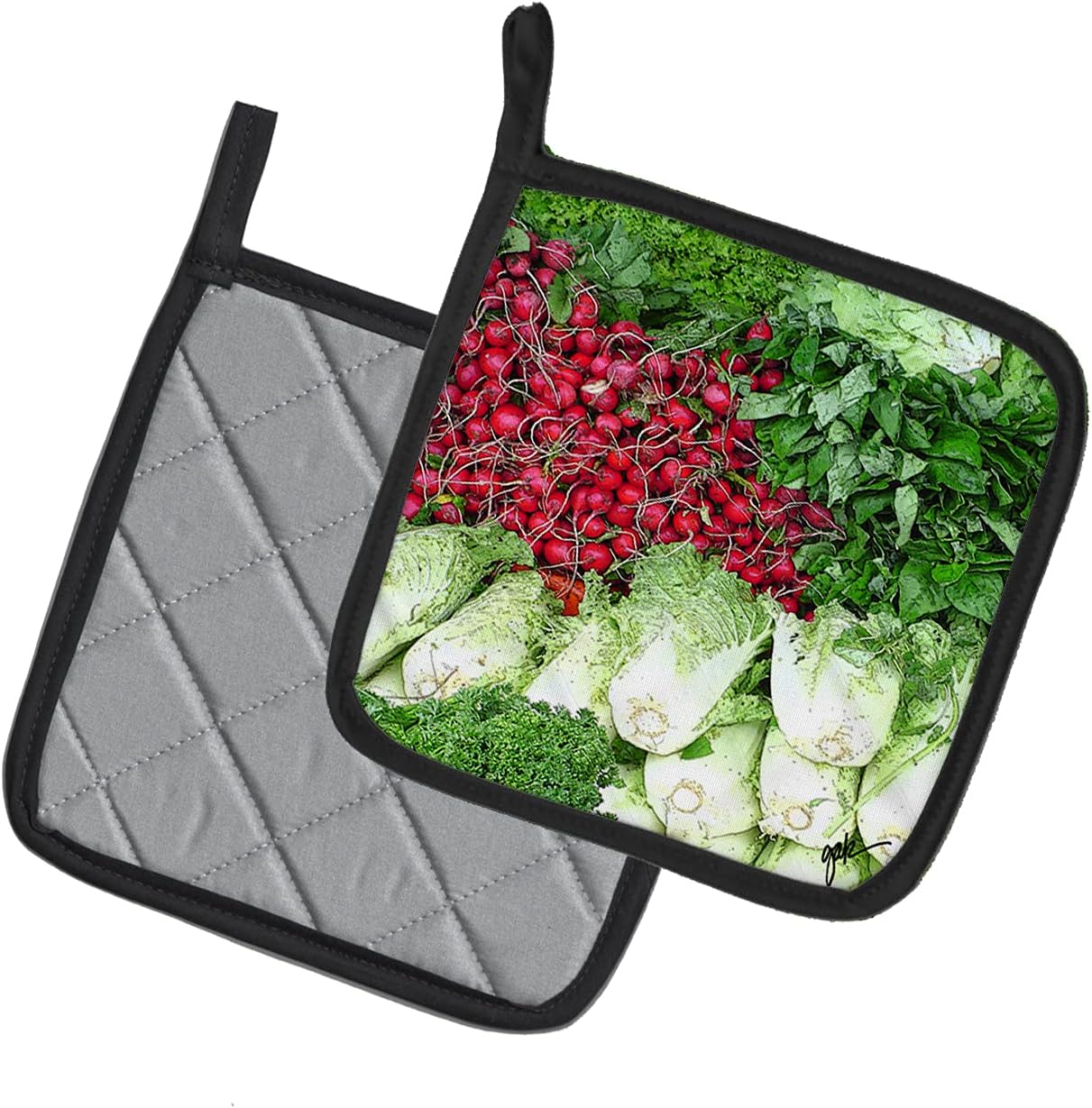 Caroline's Treasures GAK1023PTHD Pair of Pot Holders Kitchen Heat Resistant Pot Holders Sets Oven Hot Pads for Cooking Baking BBQ, 7 1/2 x 7 1/2