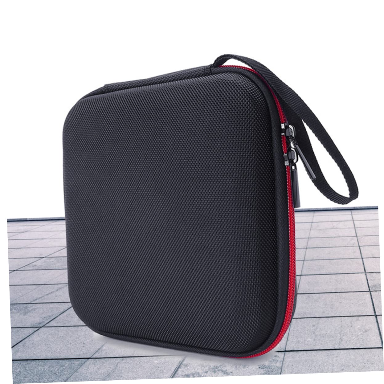 HEMOTON Pochette de Rangement Résistant aux Chocs Toucher Confortable Étui de Protection en Eva Noir Lecteur DVD pour Écouteurs et Câbles USB en Voyage