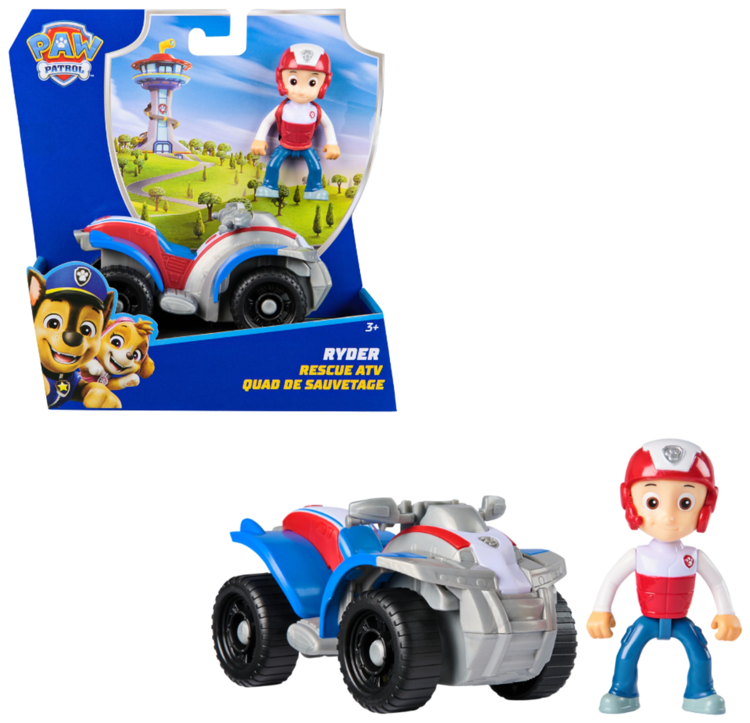 Paw Patrol, Ryder’s ATV Toy Vehicle with Collectible Action Figure, Sustainably Minded Kids’ Toys for Boys & Girls Aged 3 and Up
