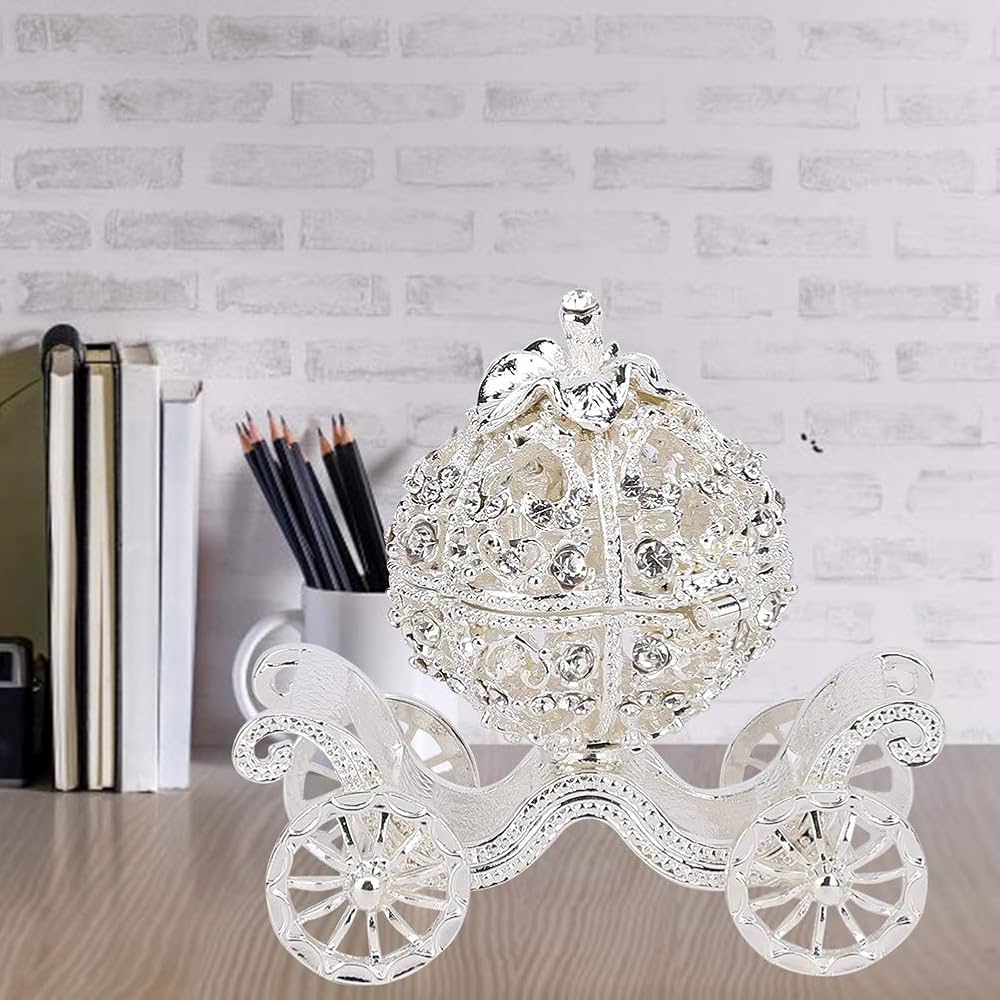 Amazon｜Jeffergarden カボチャの馬車 クリスタルジュエリー