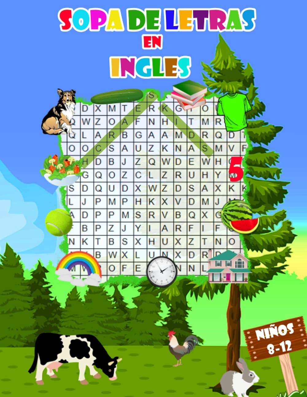 Buy sopa de letras en ingles Niños 812 Sopa de Letras para Niños 8,9