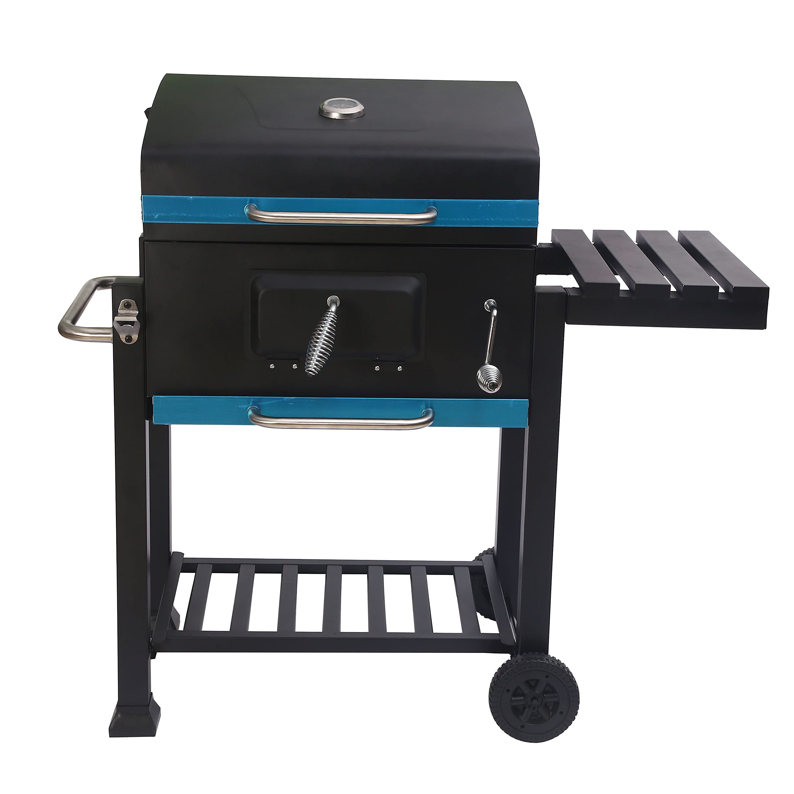 FP-TECH Grill BBQ a Carbonella 115x66x106 cm con Ripiano Regolabile