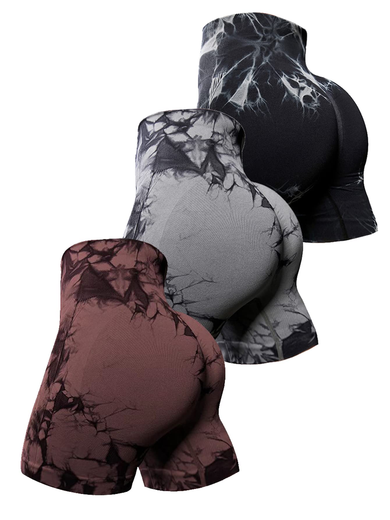 Workout Shorts for Women Scrunch Butt Lifting High Waisted Yoga Gym Seamless Booty Biker Shorts