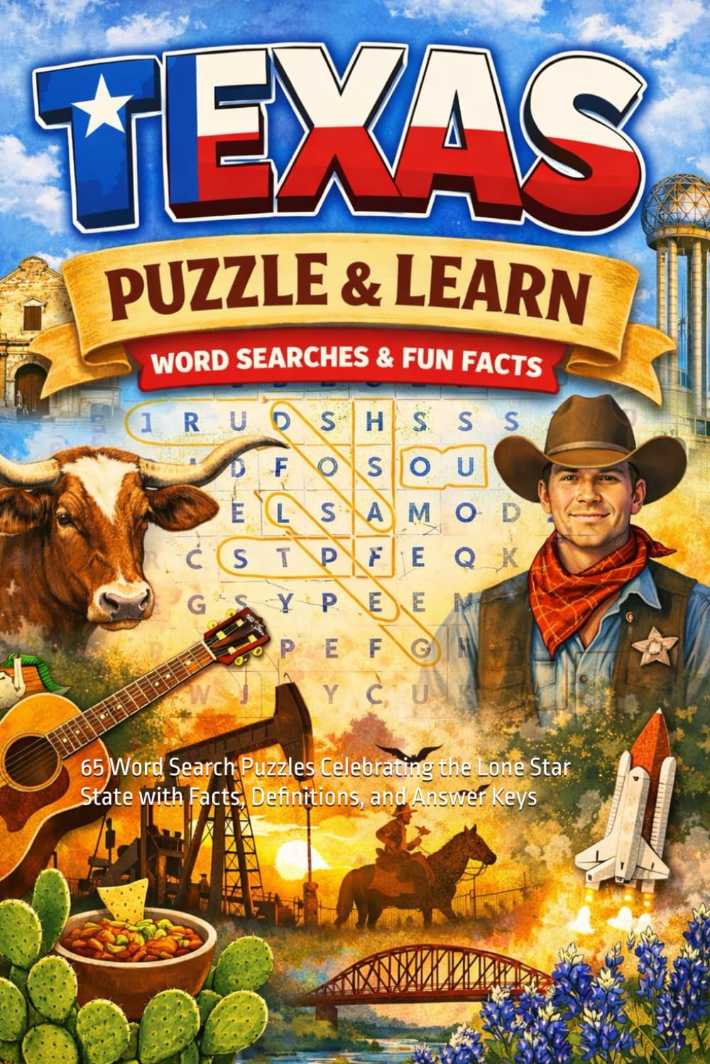 Texas Word Search: The Ultimate Collection: 65 Challenging Word Search Puzzles Celebrating the Lone Star State with Facts, Definitions, and Answer ... States Word Search and Learn Collection)
