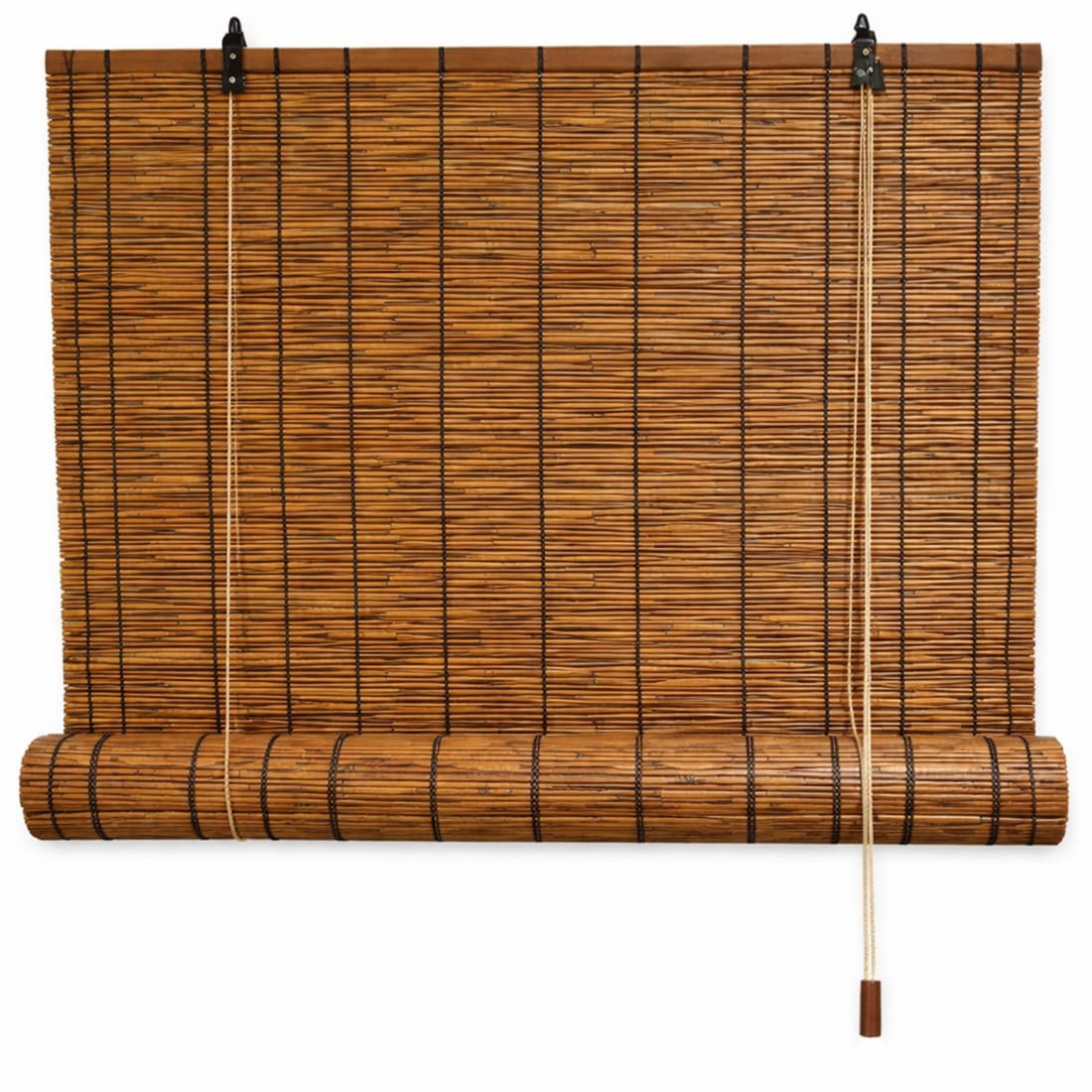 Acomoda Textil – Persiana Enrollable de Bambú Natural para Puertas y Ventanas Decorativa Marrón. Estor Ajustable de Ocultación para Exterior e Interior Protector de Fácil Instalación. (120x200 cm)