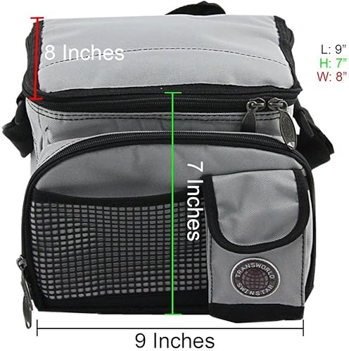 Miniatura 2 de Lonchera refrigeradora de Transworld, Gris