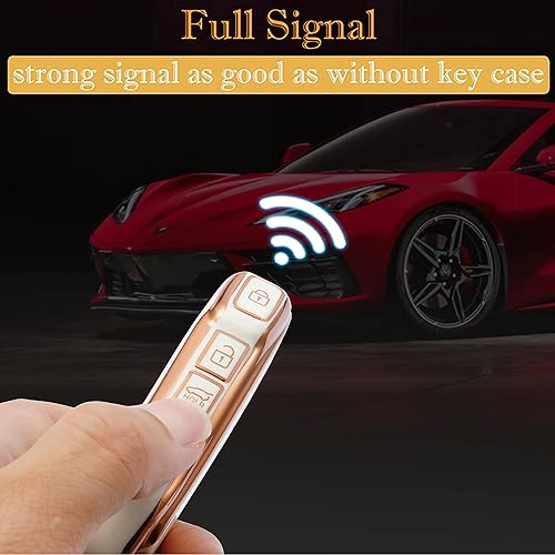 Miniatura 4 de Bububulk Funda para llavero Kia con llavero de cuero, funda de protección de TPU suave premium para Kia Ceed Cerato Forte Niro Seltos Sorento Soul