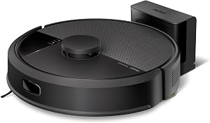 iRobot Roomba 105 Combo – Saugen + Wischen – Clearview LiDAR – 7000Pa – 120 mins – SmartScrub – Umfährt Hinderniss – Reinigungszonen – Aufladen und Fortfahren – App – Schwarz