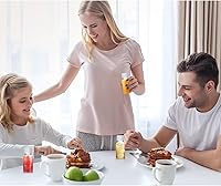 Vista 6 de 48 botellas pequeñas de jengibre con tapas, recipientes de plástico con tapas, tarros reutilizables transparentes con escala para líquidos