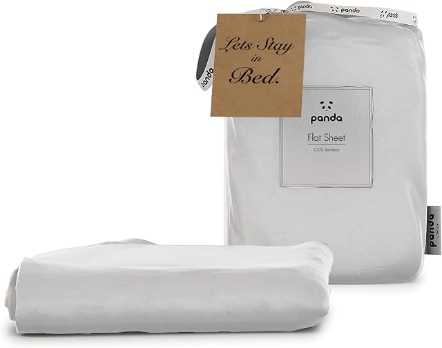 100% Bamboo Flat Sheets (Pure White, Super King)